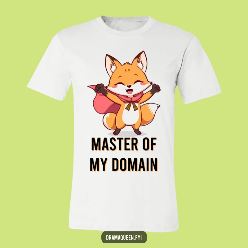 Funny Hero Fox Cape T-Shirt - Bold & Hilarious Fox Apparel