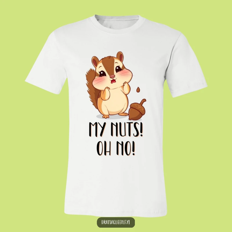 Funny Chipmunk T-Shirt - Shocked by Acorn Drop, Great Funny Gift