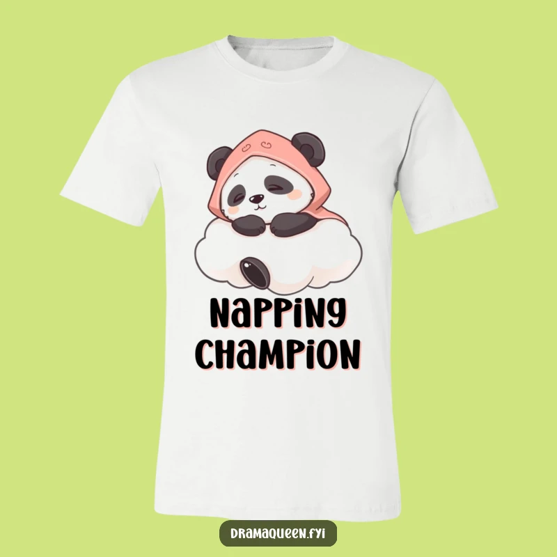 Funny Panda Cloud T-Shirt: Hilarious Nap Design, Perfect Funny Gift!
