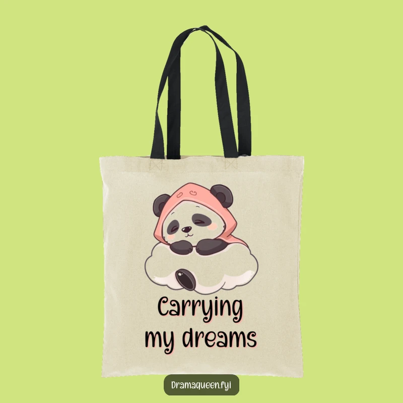 Funny Panda Cloud Tote Bag: Chic & Hilarious Carryall, Perfect Funny Gift!