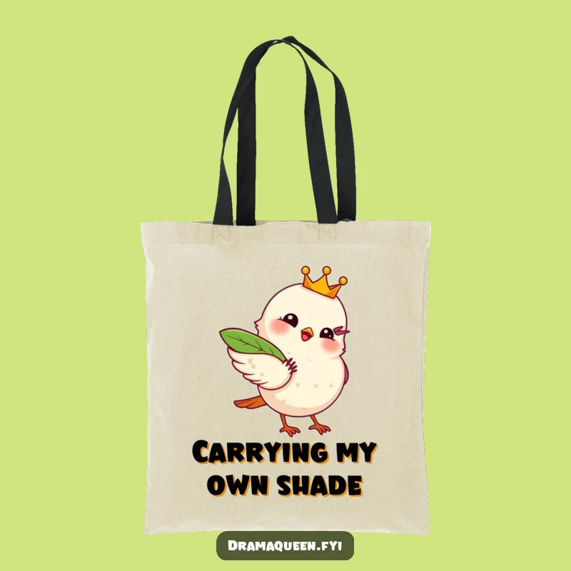 Funny Royal Bird Fanning Myself Tote Bag - Chic & Hilarious Accessory