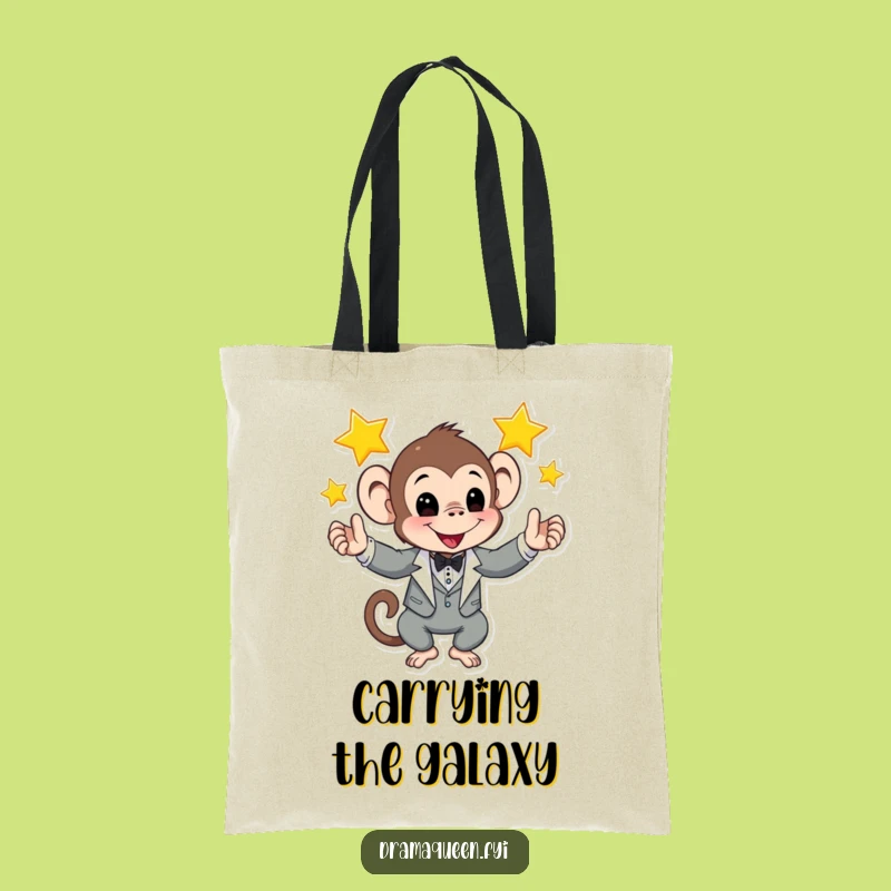 Funny Monkey Tuxedo Tote Bag: Chic & Hilarious Carryall, Perfect Funny Gift!