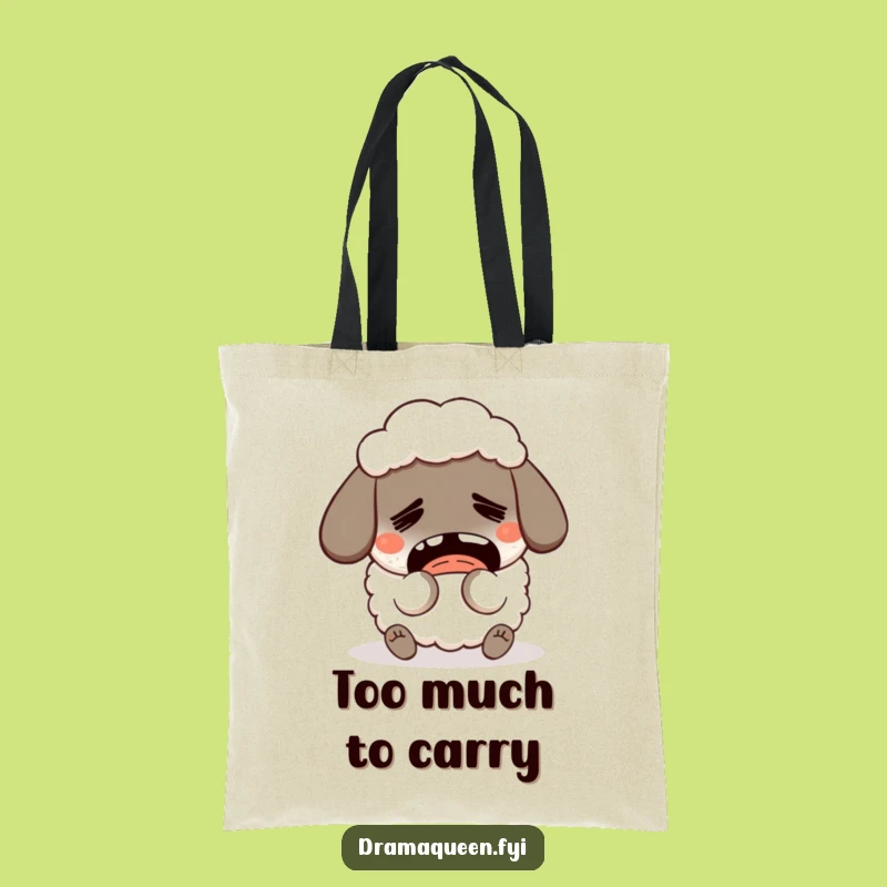 Funny Fainting Sheep Tote: Carry Your Drama Everywhere