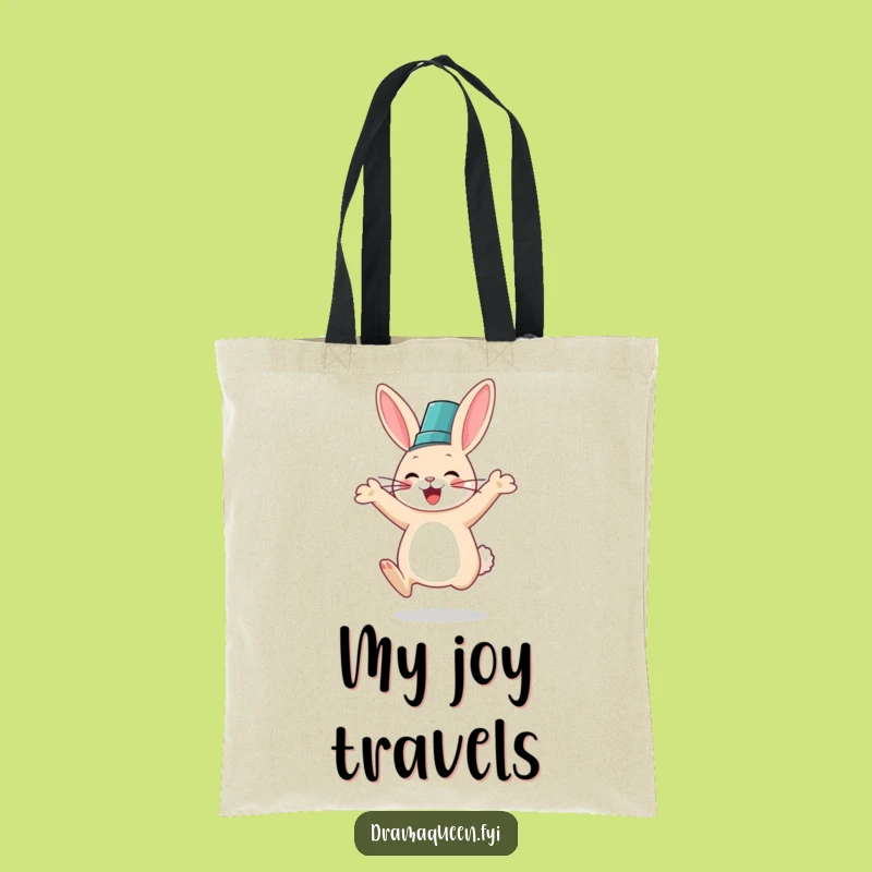 Funny Rabbit Fancy Hat Tote Bag: Chic & Hilarious Carryall, Perfect Funny Gift!